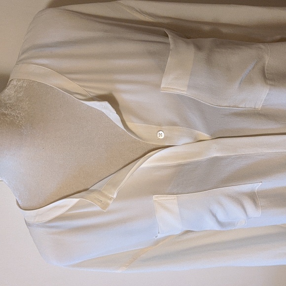 Everlane Silk Ivory Cream Top - Picture 4 of 8